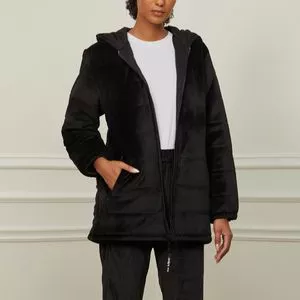 Jaqueta Puffer <BR>- Preta