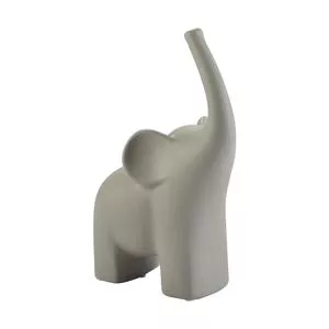 Elefante Decorativo<BR>- Cinza<BR>- 29x20x8,5cm<BR>- Btc Decor