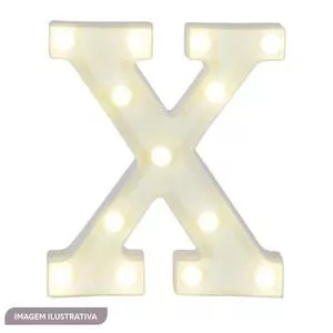 Placa Decorativa Luminosa<BR>- Branca<BR>- 22x19cm