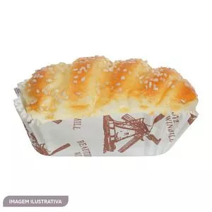 Pão Com Gergelim Decorativo<BR>- Bege Claro<BR>- 10x5cm