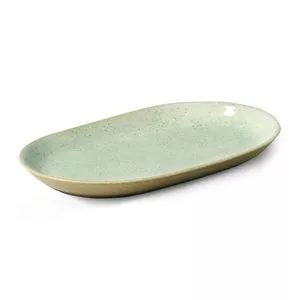 Travessa Provance<BR>- Bege & Verde Claro<BR>- 4x35,7x23,3cm<BR>- Alleanza Ceramica