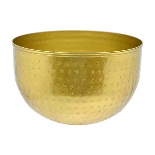 Cachepot Lily- Dourado- 14xØ21cm- Br Continental