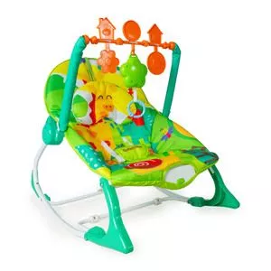 Cadeira De Descanso Nina Colors<br /> - Verde & Amarela<br /> - 67x48x63cm