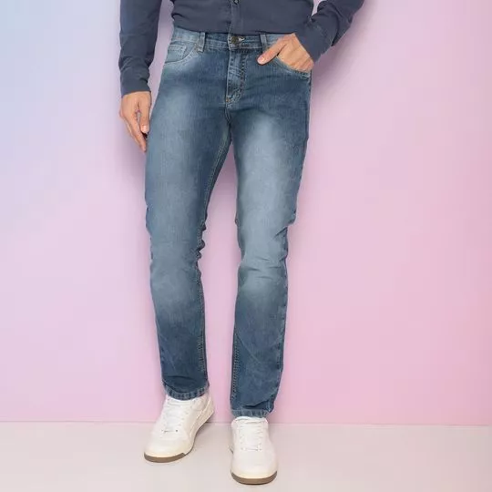 Calça Jeans Skinny- Azul- TNG