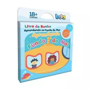 Livro De Banho Aprendendo Fundo Do Mar<BR>- Azul & Amarelo<BR>- Toyster