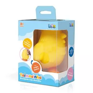 Brinquedo Com Chocalho Teimosinha<BR>- Amarelo & Laranja<BR>- 16x10x7cm<BR>- Toyster