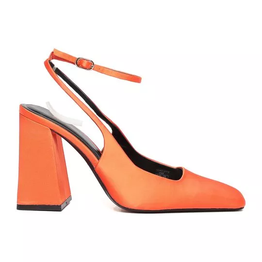 Slingback Lisa- Laranja Escuro