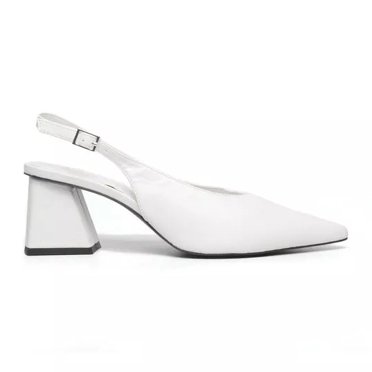 Slingback Liso- Off White