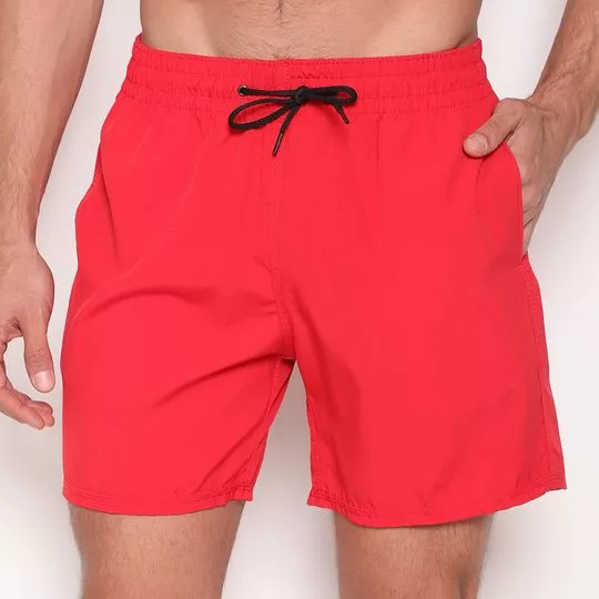 Short Com Recortes- Vermelho