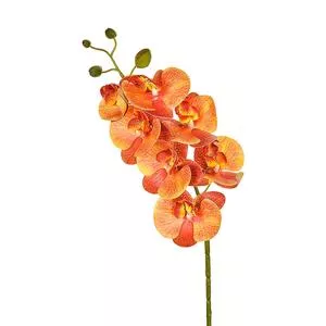 Orquídea Artificial<BR>- Verde & Amarela<BR>- 74cm<BR>- Grillo