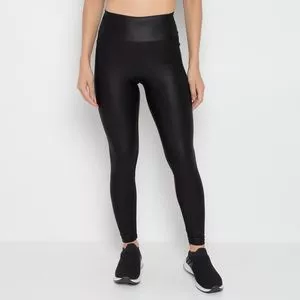 Legging Com Recortes<BR>- Preta