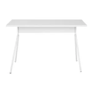 Mesa Para Escritório Roma<BR>- Branca<BR>- 65,9x125,9x27,3cm