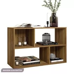 Estante Livreiro Multiuso<BR>- Bege<BR>- 58,4x67,8x30cm