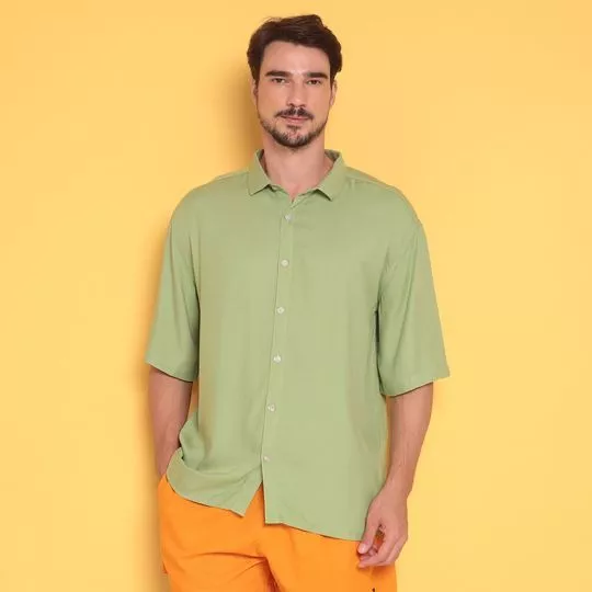 Camisa Lisa- Verde Claro