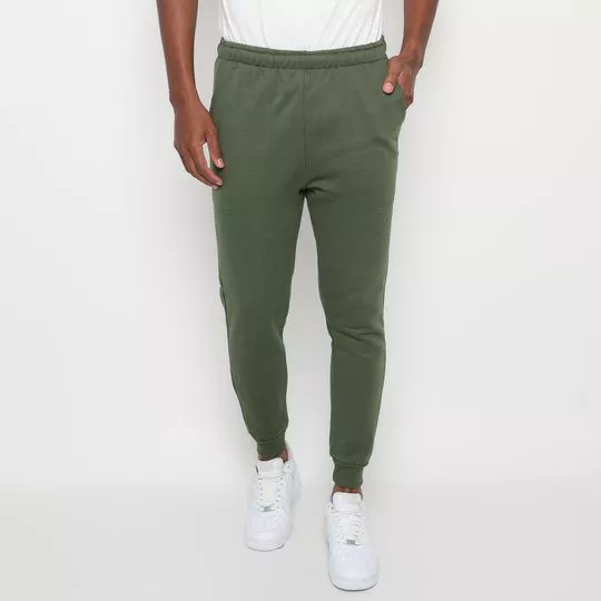 Calça Jogger Em Moletom- Verde Escuro- Costa Rica