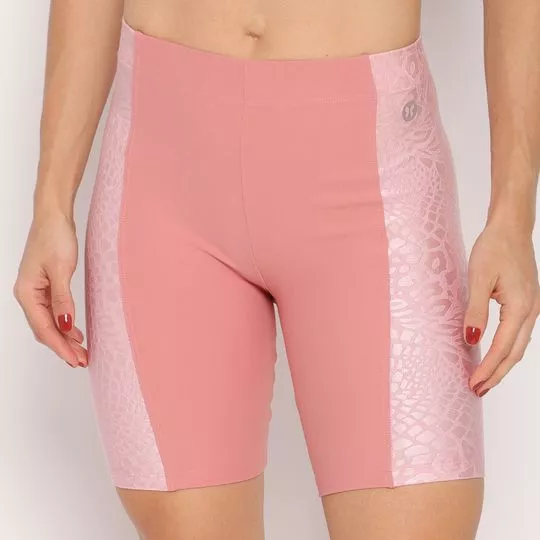 Bermuda Animal Print- Rosa Claro