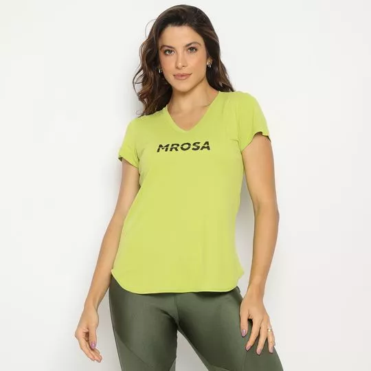 Camiseta Mrosa®- Verde Claro & Preta