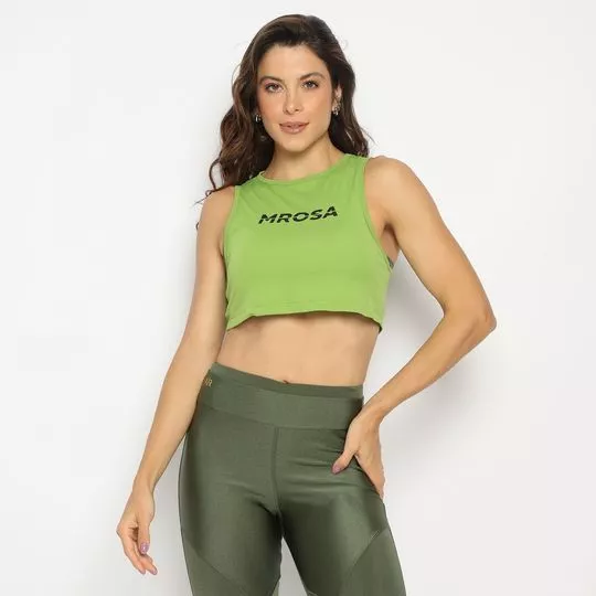 Cropped Mrosa®- Verde Claro & Preto