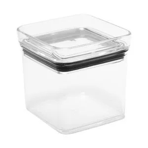 Pote Hermético My Box<BR>- Incolor & Preto<BR>- 7,5xØ6,5cm<BR>- Lyor