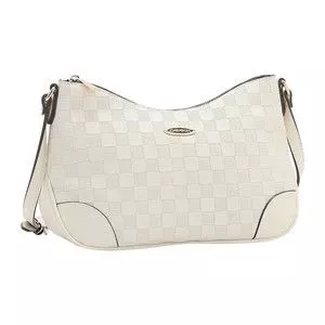 Bolsa Hobo Texturizada<BR>- Off White<BR>- 19x10x32cm