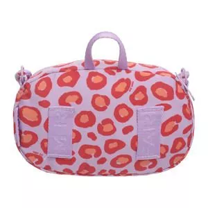 Bolsa Chuchu Onça Cool<BR>Lilás & Laranja Escuro<BR>12x19x4cm<BR>- Farm