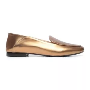 Slipper Com Recortes<BR>- Bronze