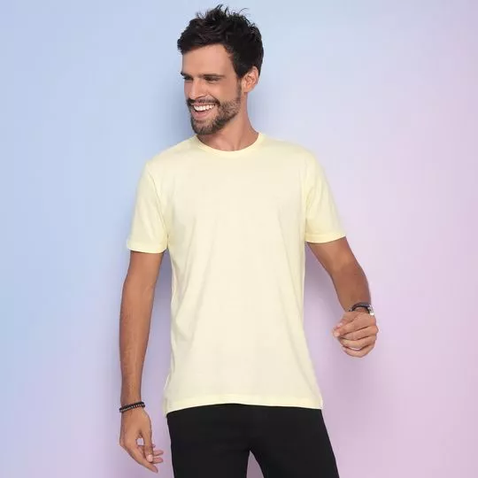 Camiseta Básica - Amarelo Claro - TNG