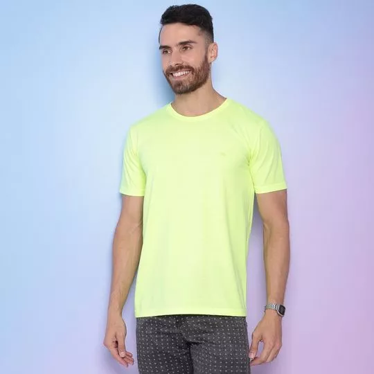 Camiseta Básica- Amarelo Neon