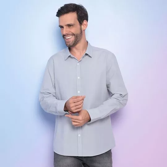 Camisa Lisa- Cinza