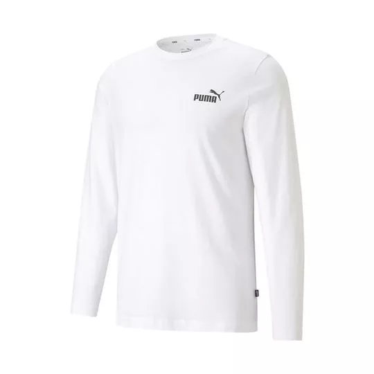 Camiseta Puma®- Branca & Preta