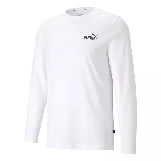 Camiseta Puma®- Branca & Preta