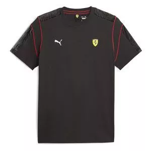 Camiseta Ferrari®<BR>- Preta & Vermelha