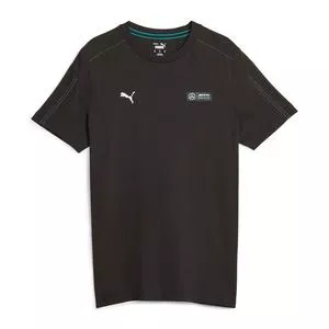 Camiseta Carro Com Tag<BR>- Preta & Azul Turquesa