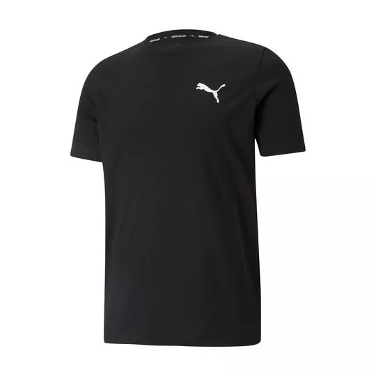 Camiseta Puma®- Preta & Branca