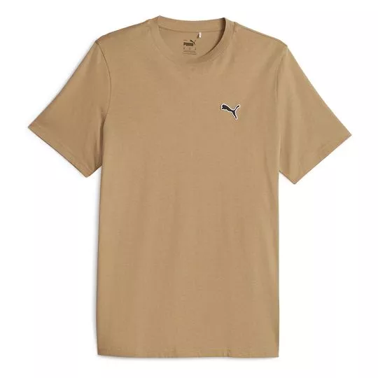 Camiseta Puma®- Bege & Preta