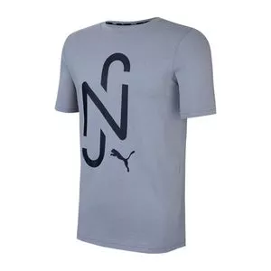 Camiseta Neymar Jr®<BR>- Cinza & Preta