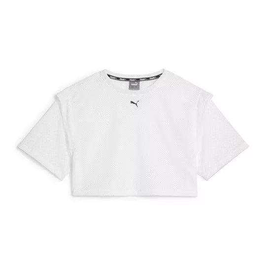 Cropped Com Microfuros- Off White