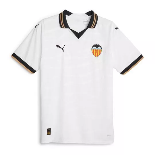 Camiseta Valencia CF®- Branca & Preta