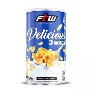 Delicious 3 Whey<BR>- Corn Flakes<BR>- 450g<BR>- Fitoway