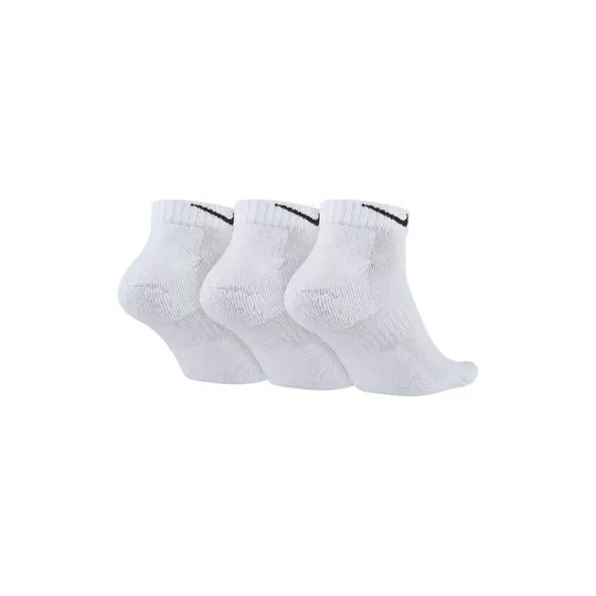 Kit De Pares De Meia Nike®- Branco- 3 Pares