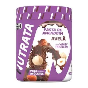 Pasta De Amendoim Com Whey Protein<BR>- Avelã<BR>- 600g