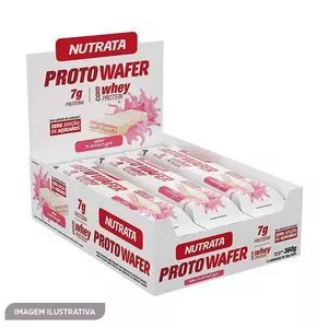 Proto Wafer<BR>- Morango<BR>- 12 Unidades<BR>- Nutrata