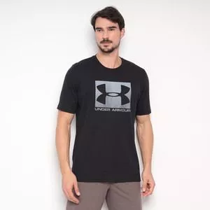 Camiseta Under Armour<BR>- Preta & Cinza