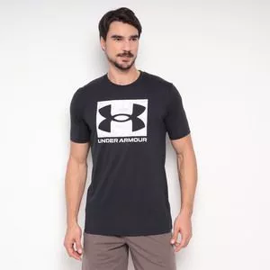 Camiseta Under Armour<BR>- Preta & Branca