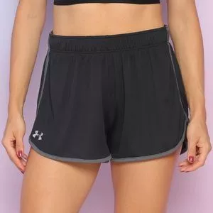 Short Com Microfuros<br /> - Preto & Cinza<br />  