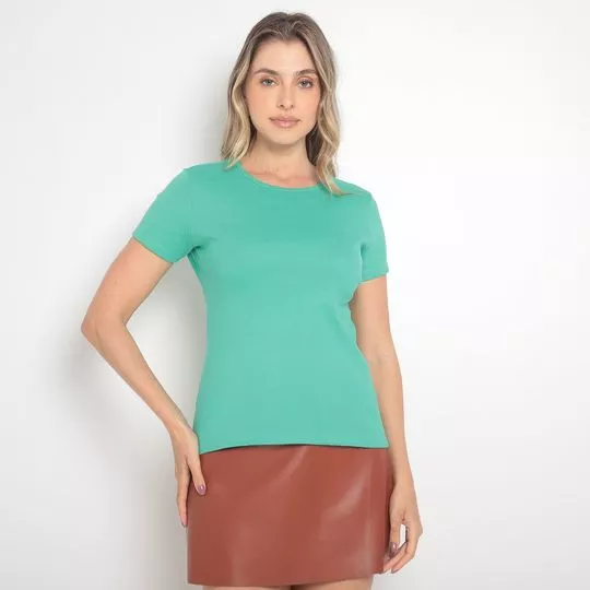 Blusa Lisa- Verde- Malwee