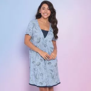 Camisola Água Viva<BR>- Azul & Preta<BR>- Malwee