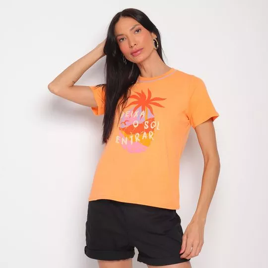 Blusa Sol- Laranja- Malwee