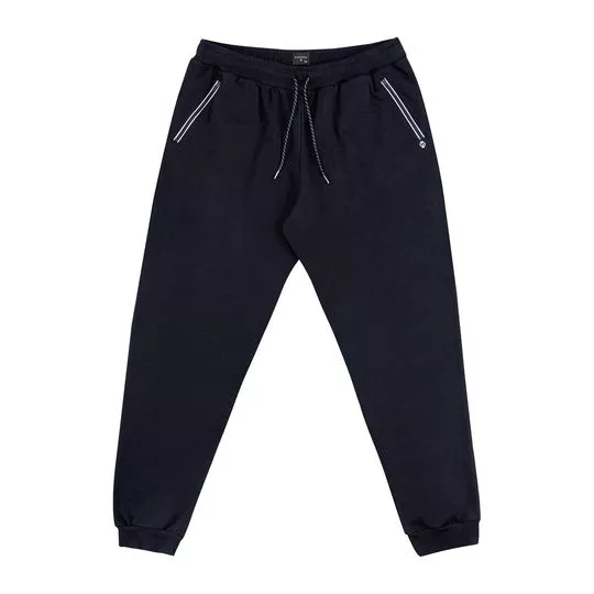 Calça Jogger Com Recortes- Preta- Diametro