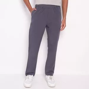 Calça Reta Lisa<BR>- Cinza Escuro<BR>- AD Fashion